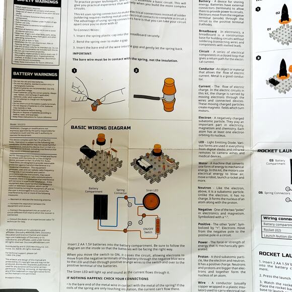 Discovery #Mindblown STEM Action Circuitry Rocket Launch Experiment Set In Box - Picture 9 of 12